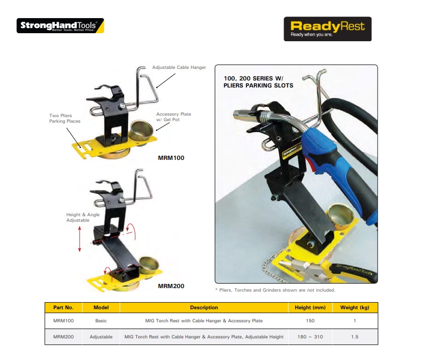 Stronghand MIG Torch Rests MRM300 deluxe | DKMTools - DKM Tools