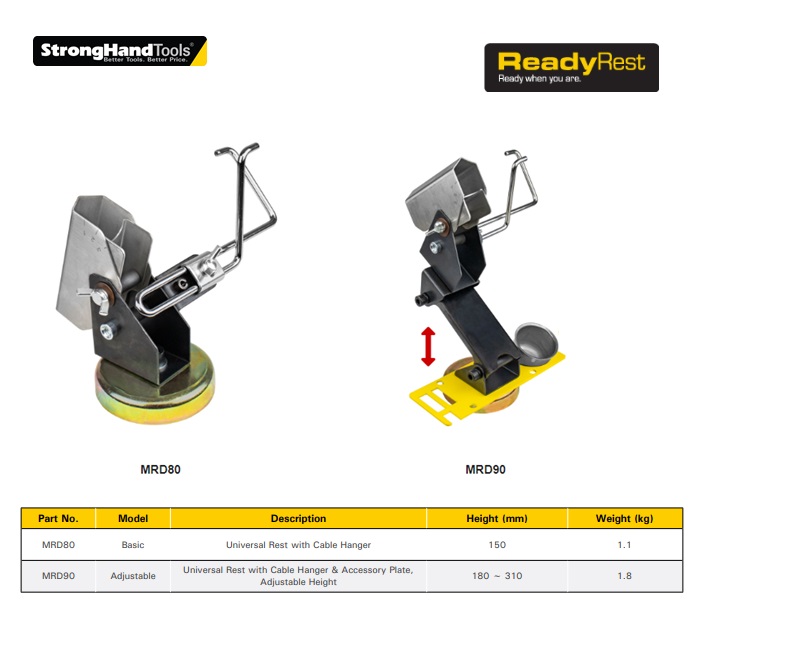 Stronghand Universal Rests MRD80