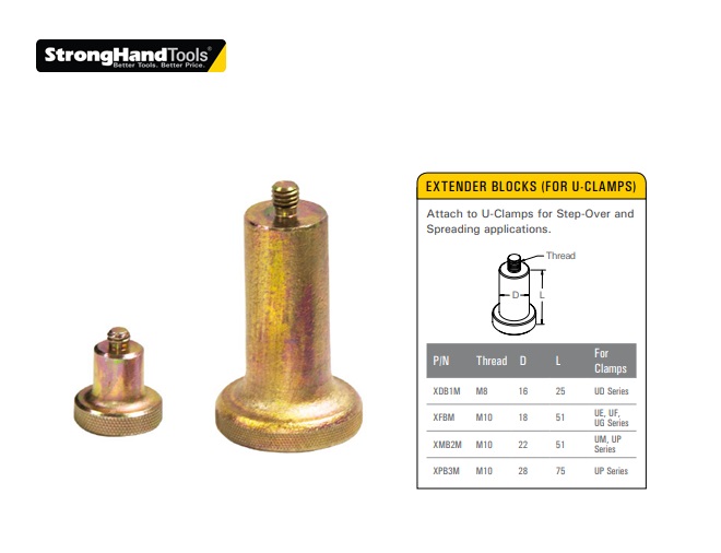 Stronghand Extender Block XDB1M