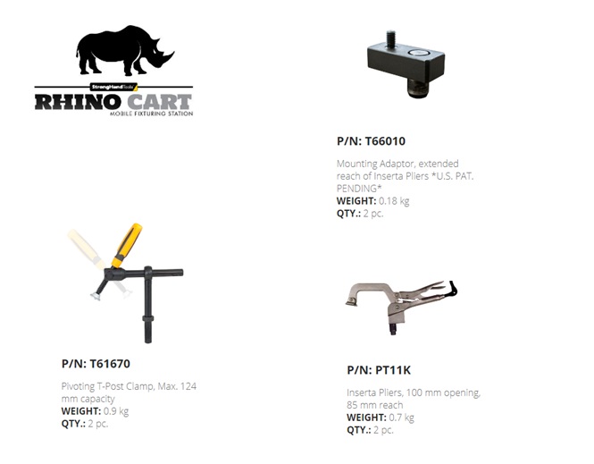 Rhino Cart Opspanset 4 dlg (T60231 x1,T60230 x1 & T60130 x2) | DKMTools - DKM Tools