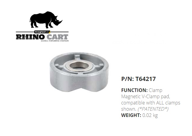 Rhino Cart Magnetic V-Clamp Pad