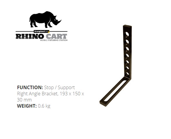 Rhino Cart Right Angle Bracket, 193 x 150 x 30 mm