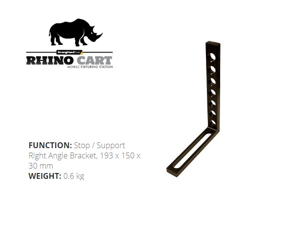 Rhino Cart Right Angle Bracket, 91 x 91 x 30 mm | DKMTools - DKM Tools