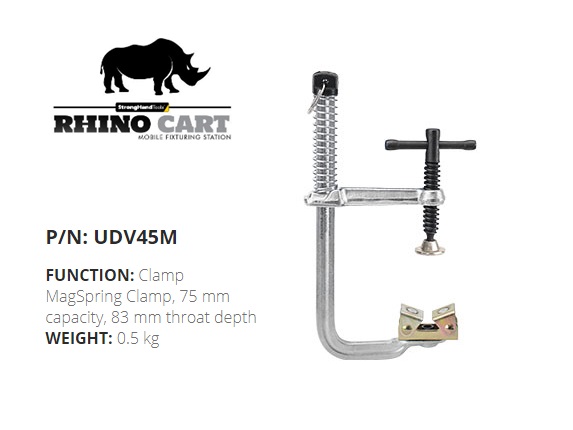 Rhino Cart MagSpring Clamp UDV45M