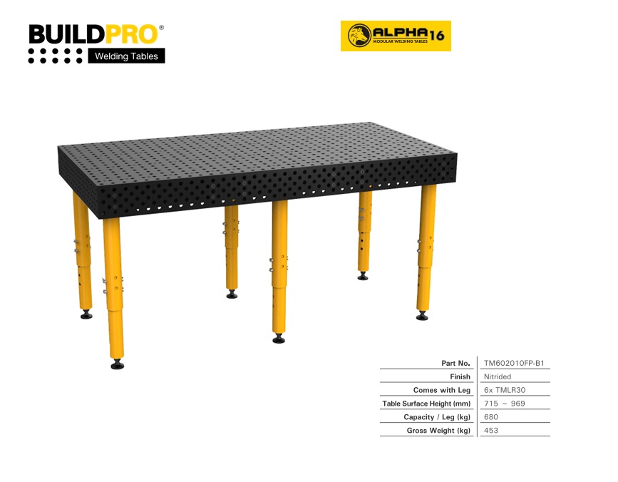 Alpha 16 Lastafel 2000 x 1000mm met wielen | DKMTools - DKM Tools