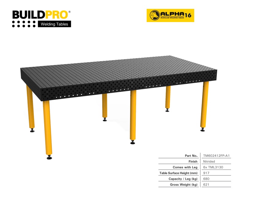 Alpha 16 Lastafel 2400 x 1200 Standard