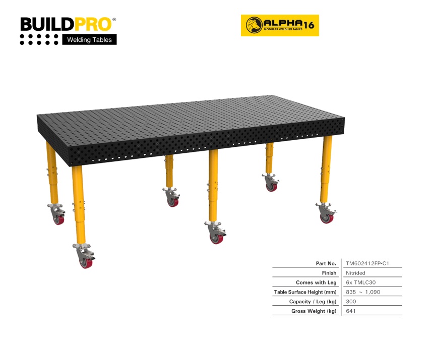 Alpha 16 Lastafel 2400 x 1200 met wielen