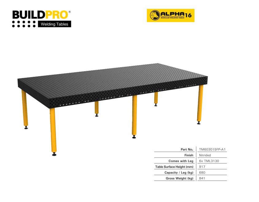 Alpha 16 Lastafel 3000 x 1500 Standard | DKMTools - DKM Tools