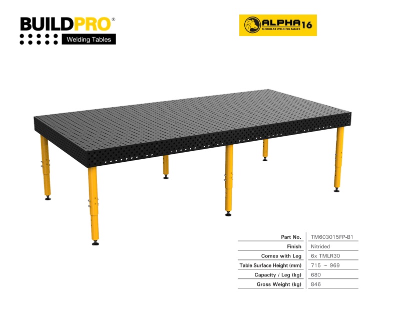 Alpha 16 Lastafel 3000 x 1500 Standard | DKMTools - DKM Tools