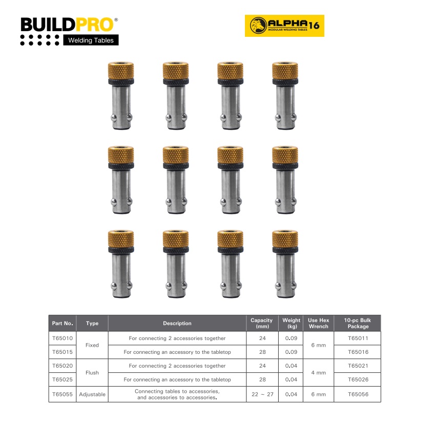 Snelspanbout Fixed Kit (10 stuks) 24mm | DKMTools - DKM Tools