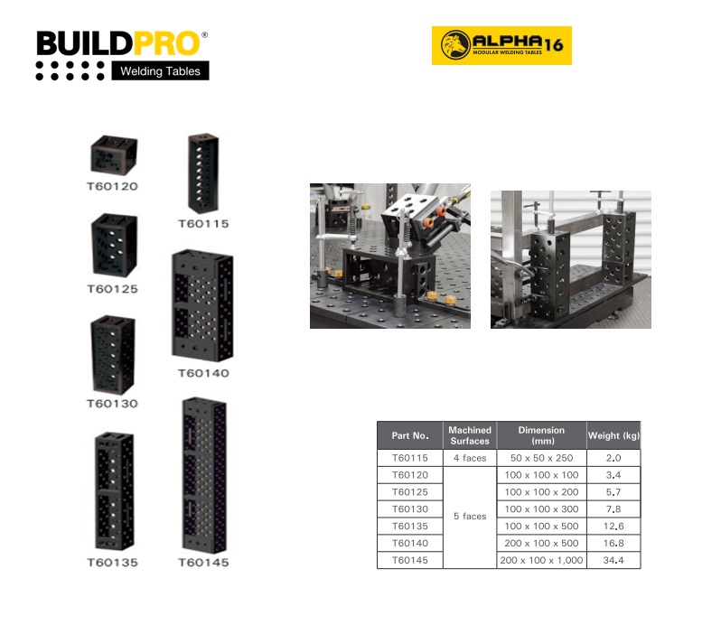 Aanslag- en winkelhaak 50 x 140 x 300mm Rechts | DKMTools - DKM Tools