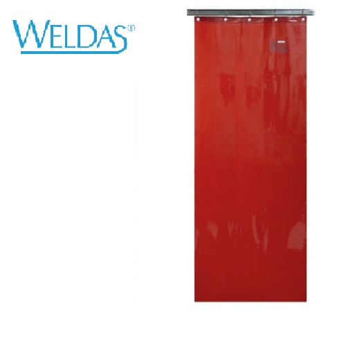 LAVAshield oranje/rood strip lasgordijn 68 cm breed, 180 cm lang