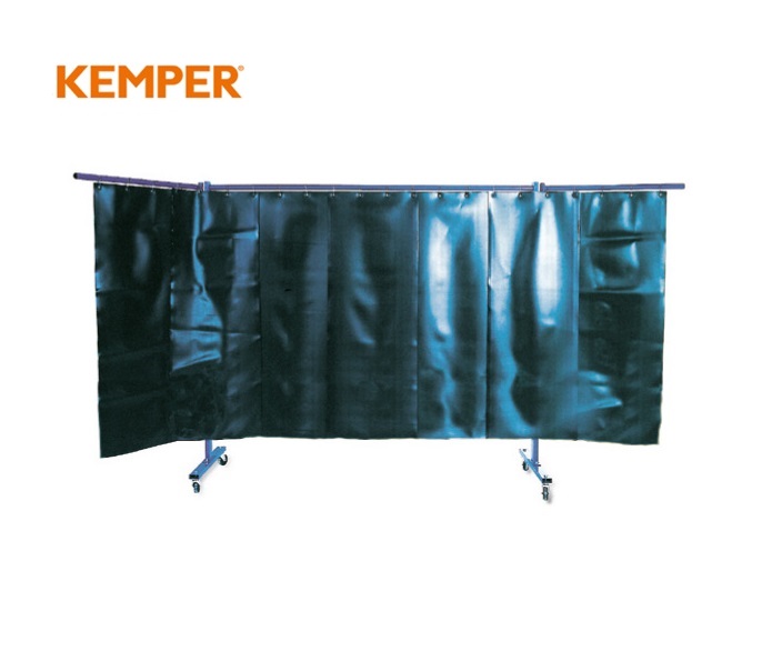 laswand 3-delige met lasgordijn S0, glashelder Kemper | DKMTools - DKM Tools