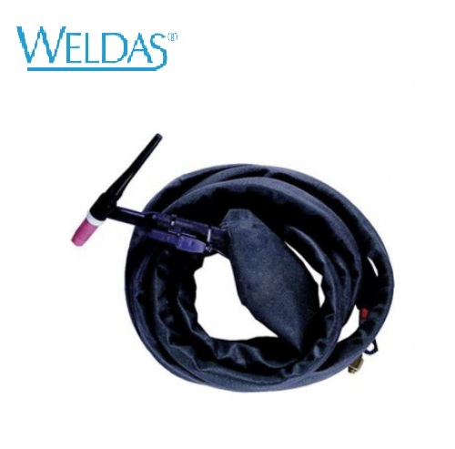 PYTHONrap kabel pakketbeschermer, zwart glad rundleer, 1 meter lengte, 22 mm diameter, ritssluitin