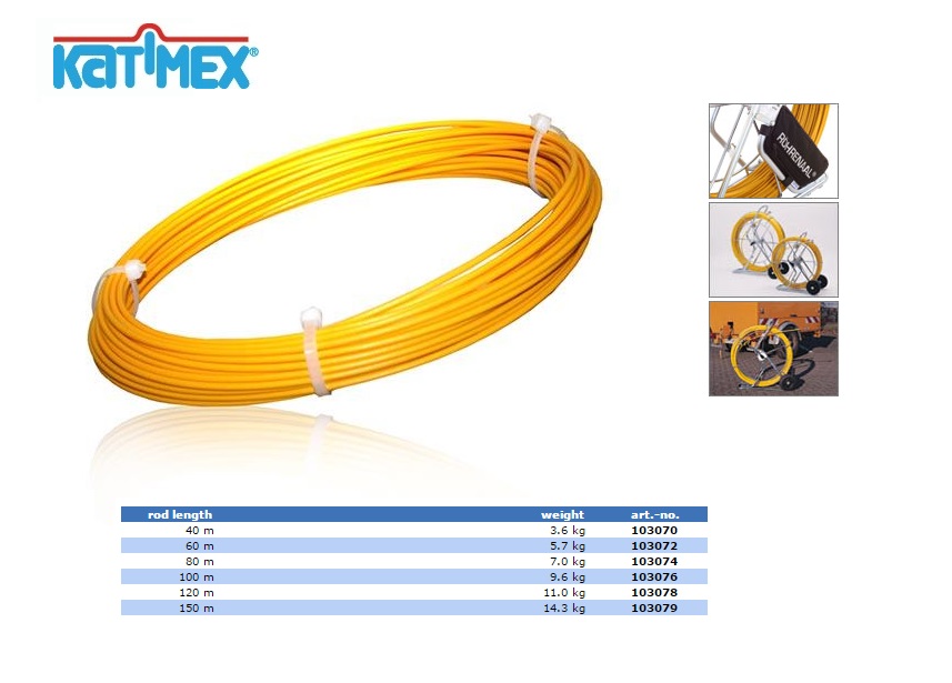 Katimex profiel voor Röhrenaal 40 meter (9,0 mm)