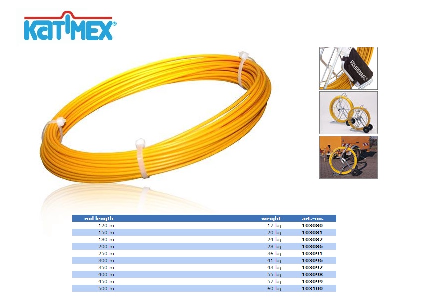 Katimex profiel voor Röhrenaal 150 meter (11,0 mm)