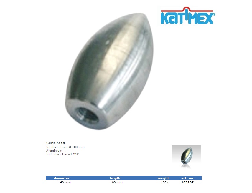 Katimex doorvoerkop met trekoog (40,0 mm)