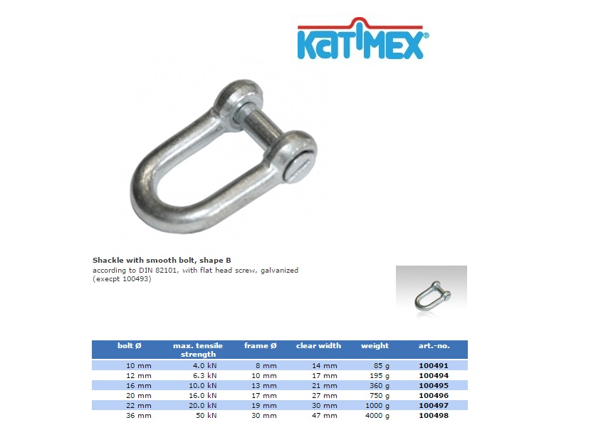 Katimex Schakel met 10mm bout