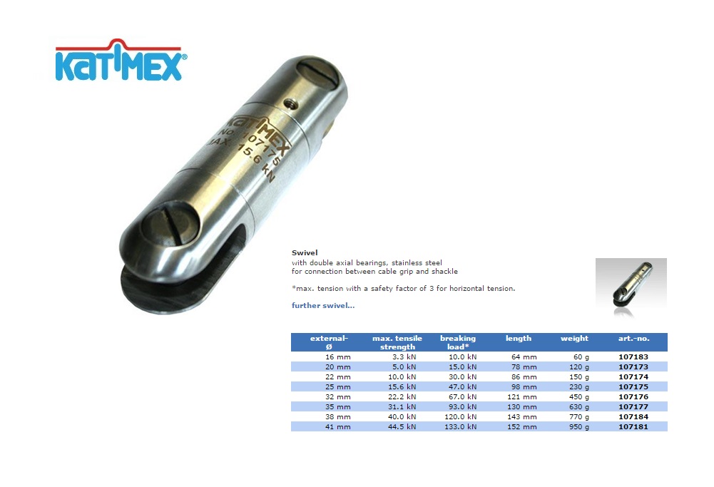 Katimex Swivel (16mm)