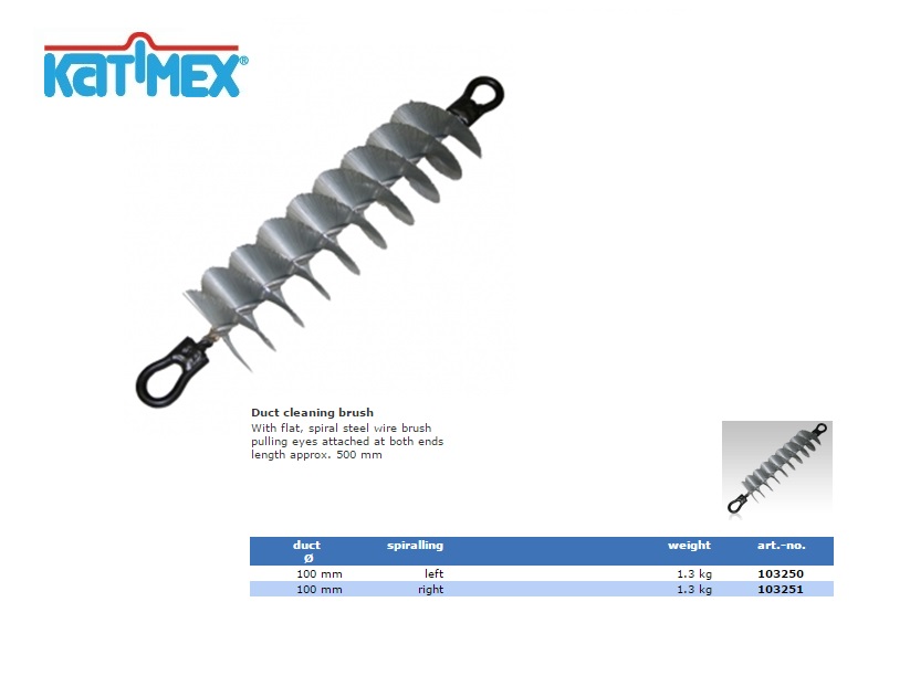 Katimex Staal-borstel rechts draaiend (100,0 mm)