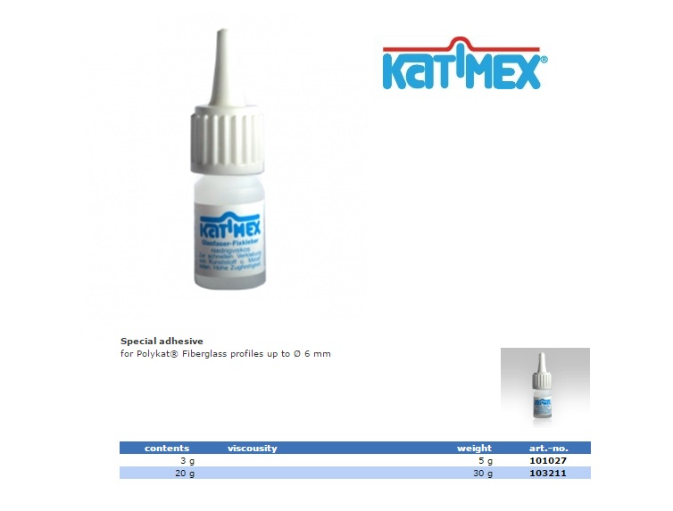 Katimex Flesje speciaallijm 3 gram