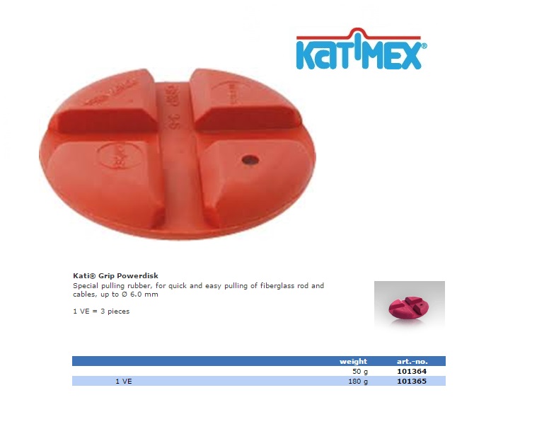 Katimex Power disk Set a 3 stuks tot Ø 6.0 mm