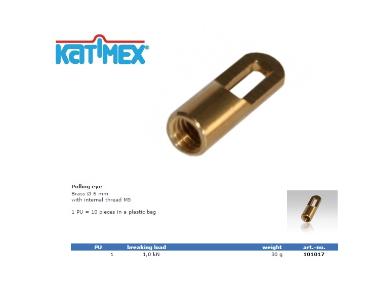 Katimex trekkop / M5 aansluiting Ø 6 mm | DKMTools - DKM Tools