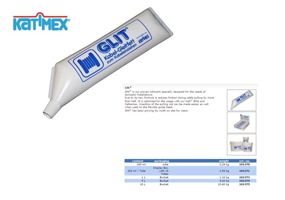 Katimex Glit kabelglijmidel display 10 x 200 ml | DKMTools - DKM Tools