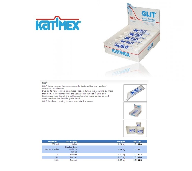Katimex Glit kabelglijmidel display 10 x 200 ml