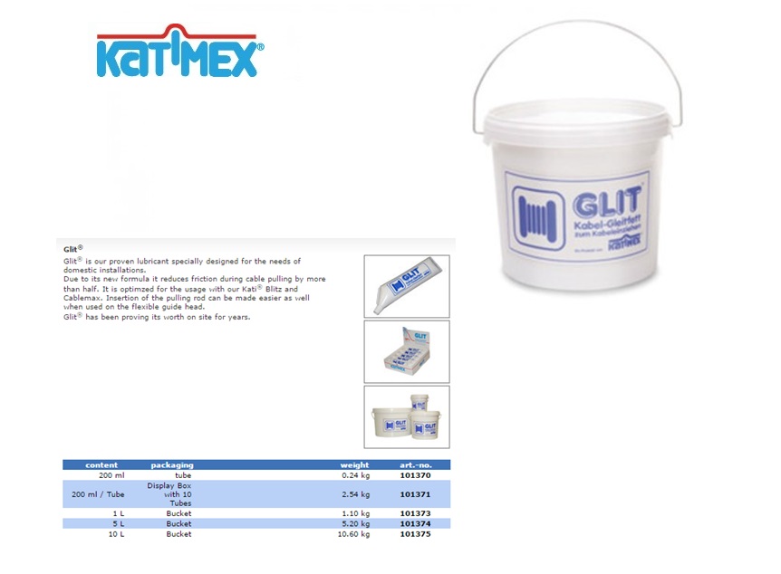 Katimex Glit kabelglijmiddel Tube 200ml | DKMTools - DKM Tools
