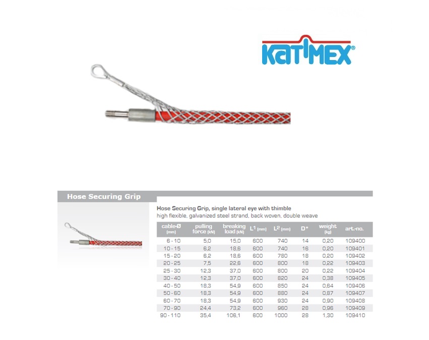 Slangbeveiligingsgreep ,met 2 trekogen 60-70 mm | DKMTools - DKM Tools