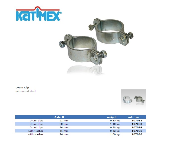 Katimex Klem (51mm) tbv trommelas