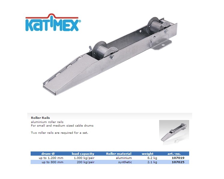 Katimex Aluminium rolslof voor trommels tot 1.000 kg