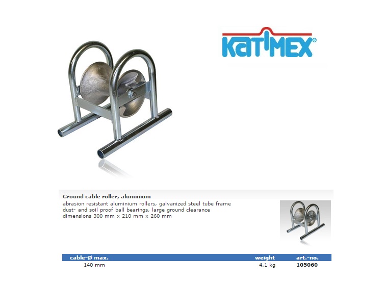 Katimex kabelrol Aluminium mosterdpot 300x210x260