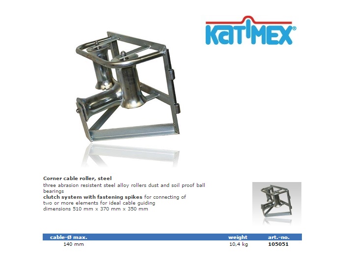 Katimex Hoekrol 450x270x310 staal