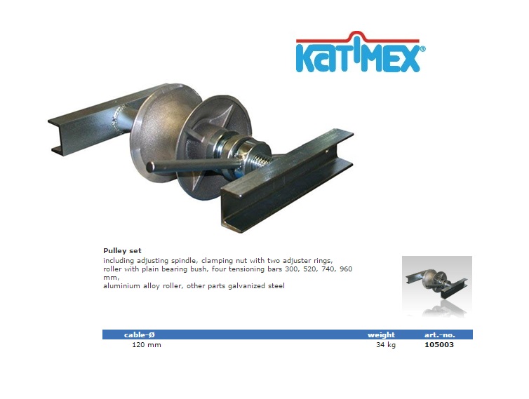 Katimex Hulprol-set voor Schachtgeleiding Ø 120 mm
