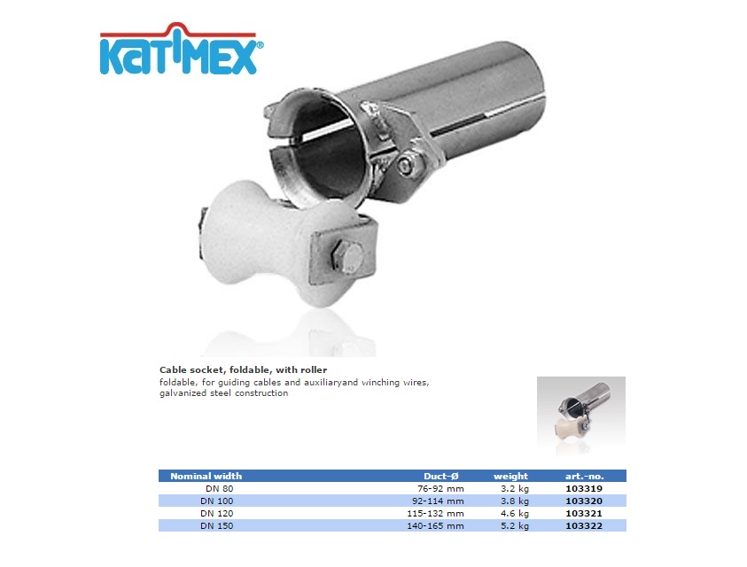 Katimex Kabeltoevoerhuls met rol 80,0 mm