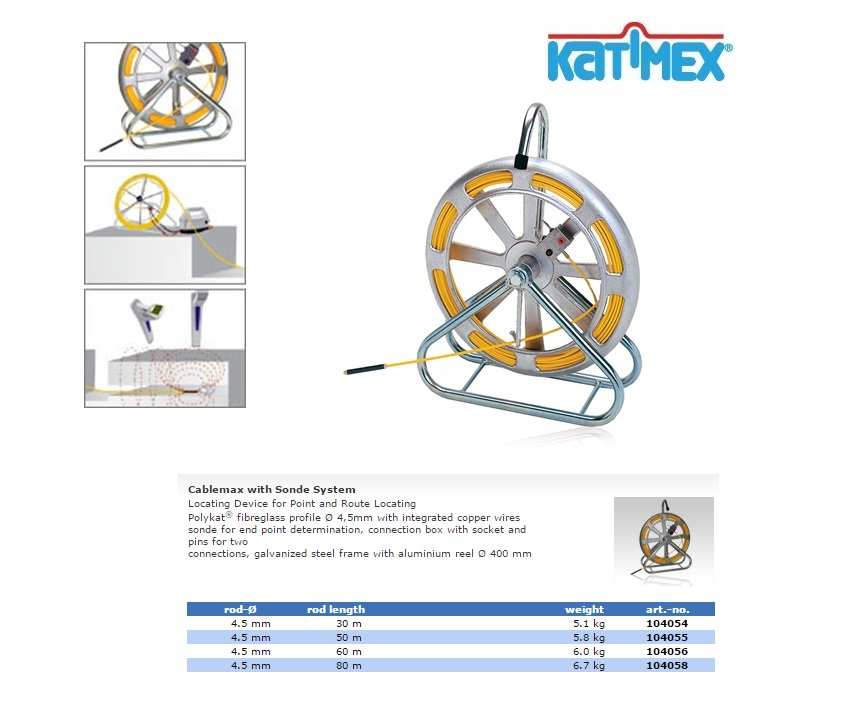Katimex Kabel-Max met Sondensysteem 30 m Ø 4.5 mm