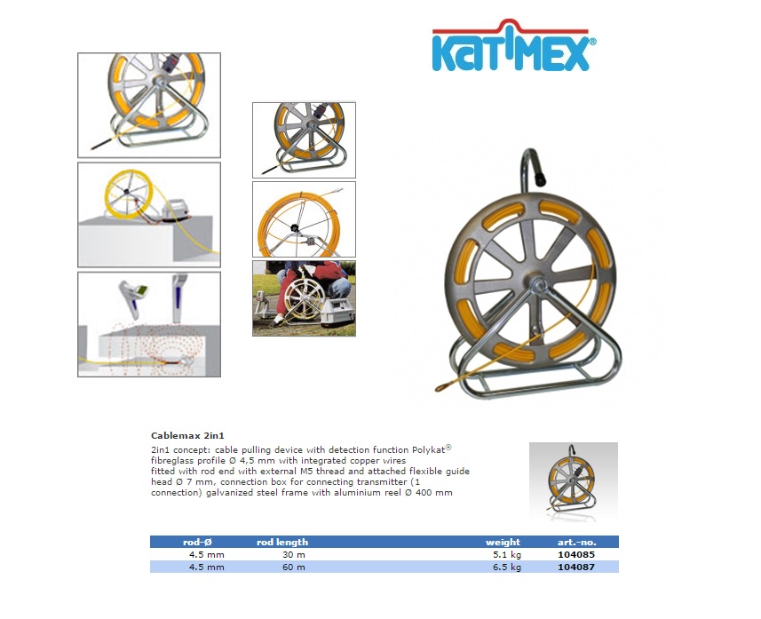 Kabelmax 2in1 Ø 4.5 mm 30 m