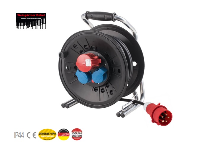 TOP-LINE Kabelhaspel, 400 V, 25m H07RN-F 5G1.5-CEE