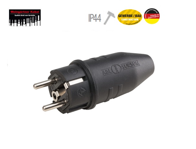 Rubberen stekker 230 V IP44