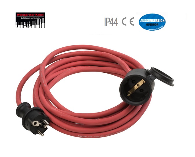 Verlengkabel Neopreen 230V H05RR-F 3G1.5 15m