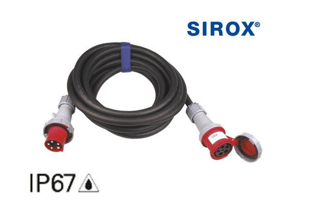 CEE-verlengkabel 63 A, 5G16 mm², 5-polig, 25 meter