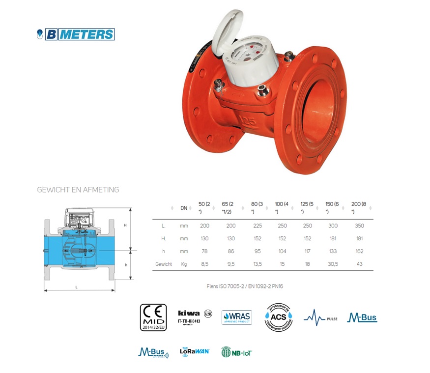 Woltmann Warm watermeter WDE-K50 2