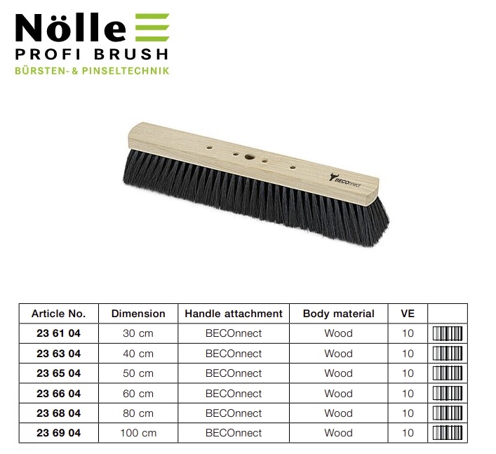 Zaalbezem Beco 50 cm natuurlijk haar | DKMTools - DKM Tools