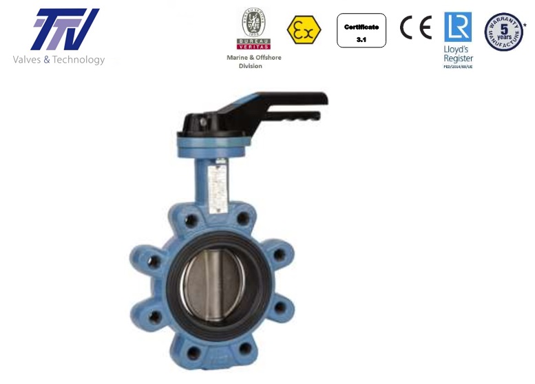 Vlinderklep 1162 PN10/16 DN150 Lug GGG50/CF8M/Perslucht NBR | DKMTools - DKM Tools