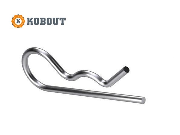 Borgclip verend enkel galvanisch verzinkt pen 2 mm/lengte 52 mm