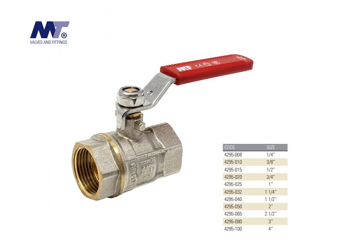 Kogelkraan messing PN 25 2