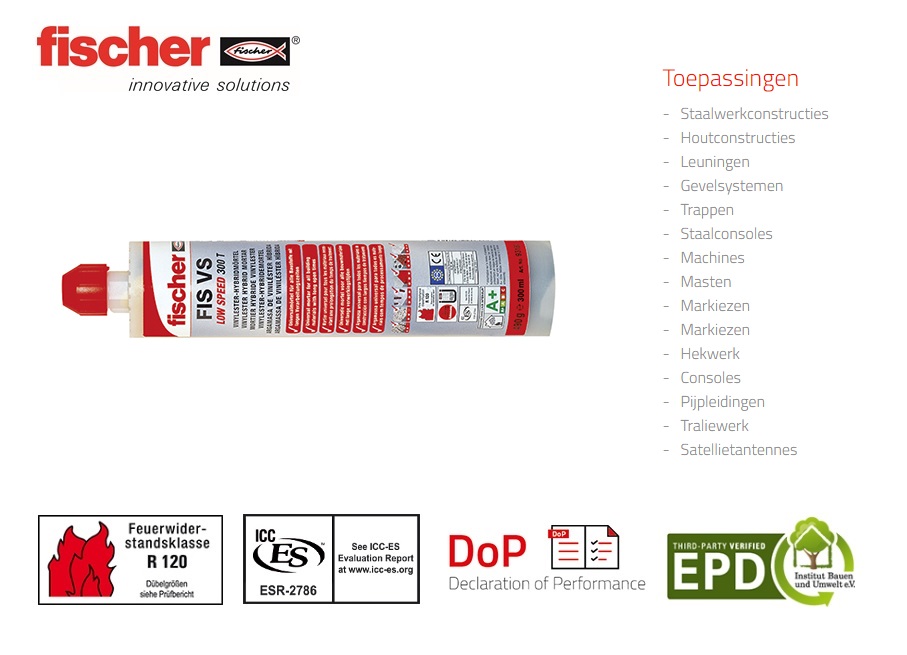 Fischer Injectiemortel FIS VS 300 T