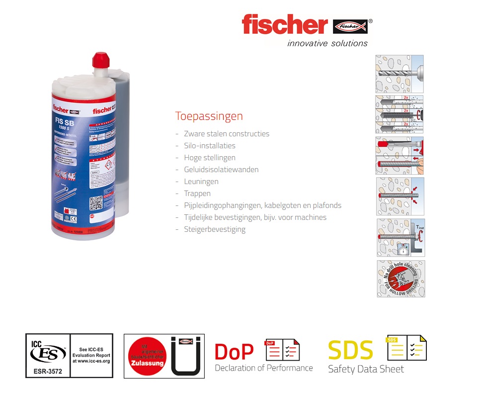 Fischer Superbond mortel FIS SB 1500 S